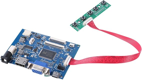 40Pin LVDS LCD Screen Driver Board LCD Display Assembly Unit 1024X600 Combination Driver Controller Board