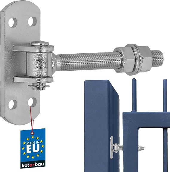KOTARBAU® Gate Hinge M16 x 130 mm Adjustable Gate Hinge with Screw-On