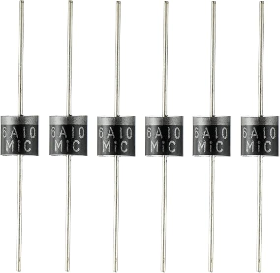 BOJACK 6A10 Rectifier Diode 1000 Volt Electronic Silicon Diodes (Pack of 20)