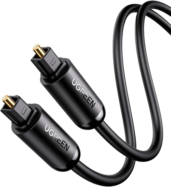 Ugreen Fiber Optic Audio Cable Black 2 Meters