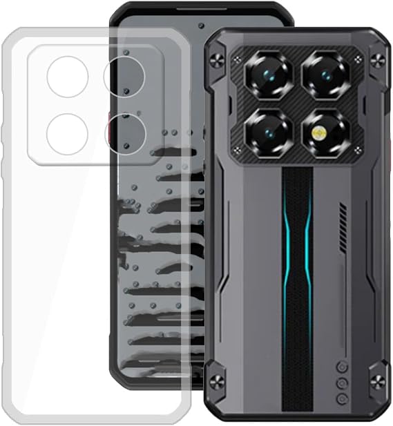 for Oukitel WP60 5G Case (7.20") Transparent Soft Silicone TPU Protection Shockproof Anti-Fall Shell Ultra-Thin Bumper Back Cover for - Transparent