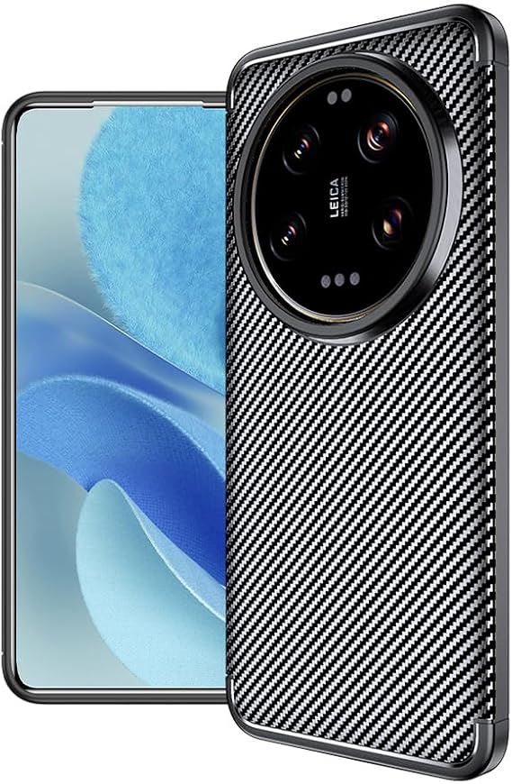 Spia Xiaomi 15 Ultra ile Uyumlu Kılıf Siyah Karbon Silikon Orijinal (Xiaomi 15 Ultra ile Uyumlu, Siyah)