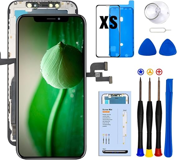 IPhone 10s Xs için Ekran Değiştirme LCD 5.8 inç, 3D Dokunmatik Ekran Digitizer Tamir Takımları iPhone Xs Gizlilik Ekran Koruyucu Meclisi Onarım Araçları ile A1920/A2097/A2098/A2099/A2100