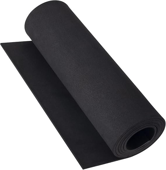 Black Foam Sheets Roll, Premium Cosplay EVA Foam Sheet,4mm Thick,59"x13.9",High Density 86kg/m3 for Cosplay Costume, Crafts, DIY Projects by MEARCOOH...