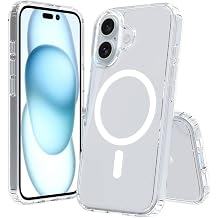 Zore Apple compatible iPhone 16 Case Transparent Hard PC Zore Embos Cover Transparent with M-safe Charging Feature