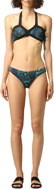 ROBERTO CAVALLI Blue Swimwear Bikini Set Size Large