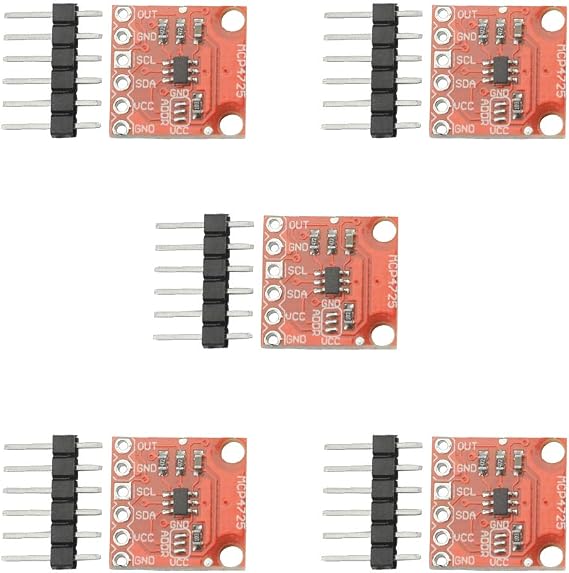 XINGYHENG 5Pcs MCP4725 Breakout Module I2C DAC Development Board 2.7V to 5.5V Supply