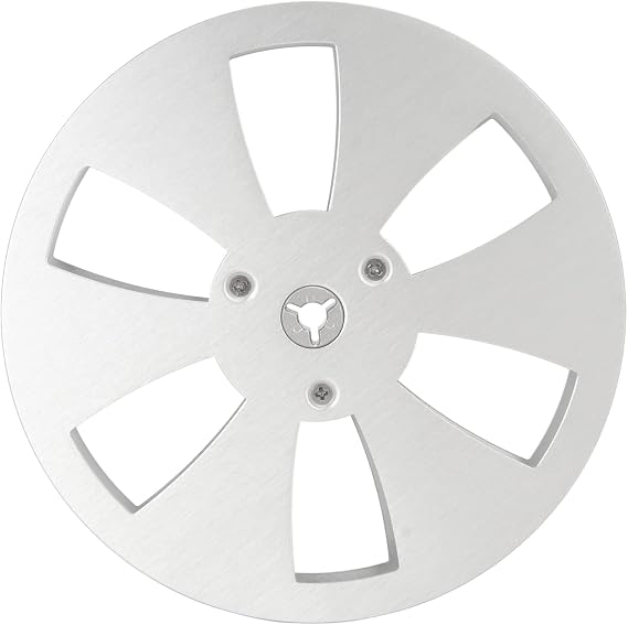 1/4 7 Inch Empty Tape Reel Aluminum Alloy, 6 Hole Open Reel Sound Tape Empty Reel Opening Machine Part, for TEAC Studer