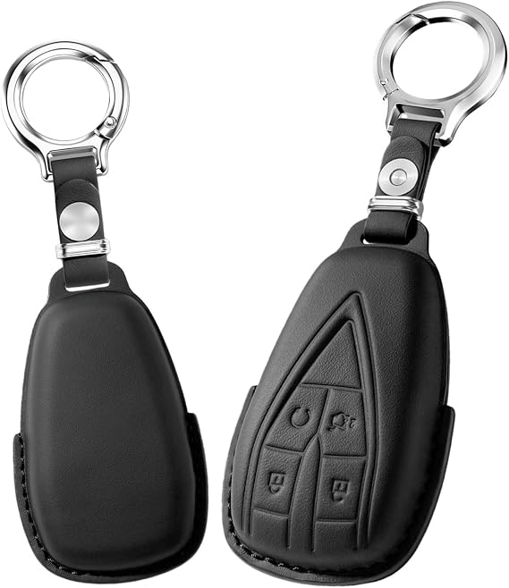 Fit for Changan Key Fob Cover Compatible with Changan CS35PLUS CS55PLUS CS75PLUS CS75 Eado UNI-T UNIK Oushang X5 X7 EV Key Controller Protective Cover Decorative Keychain 4 Buttons Black