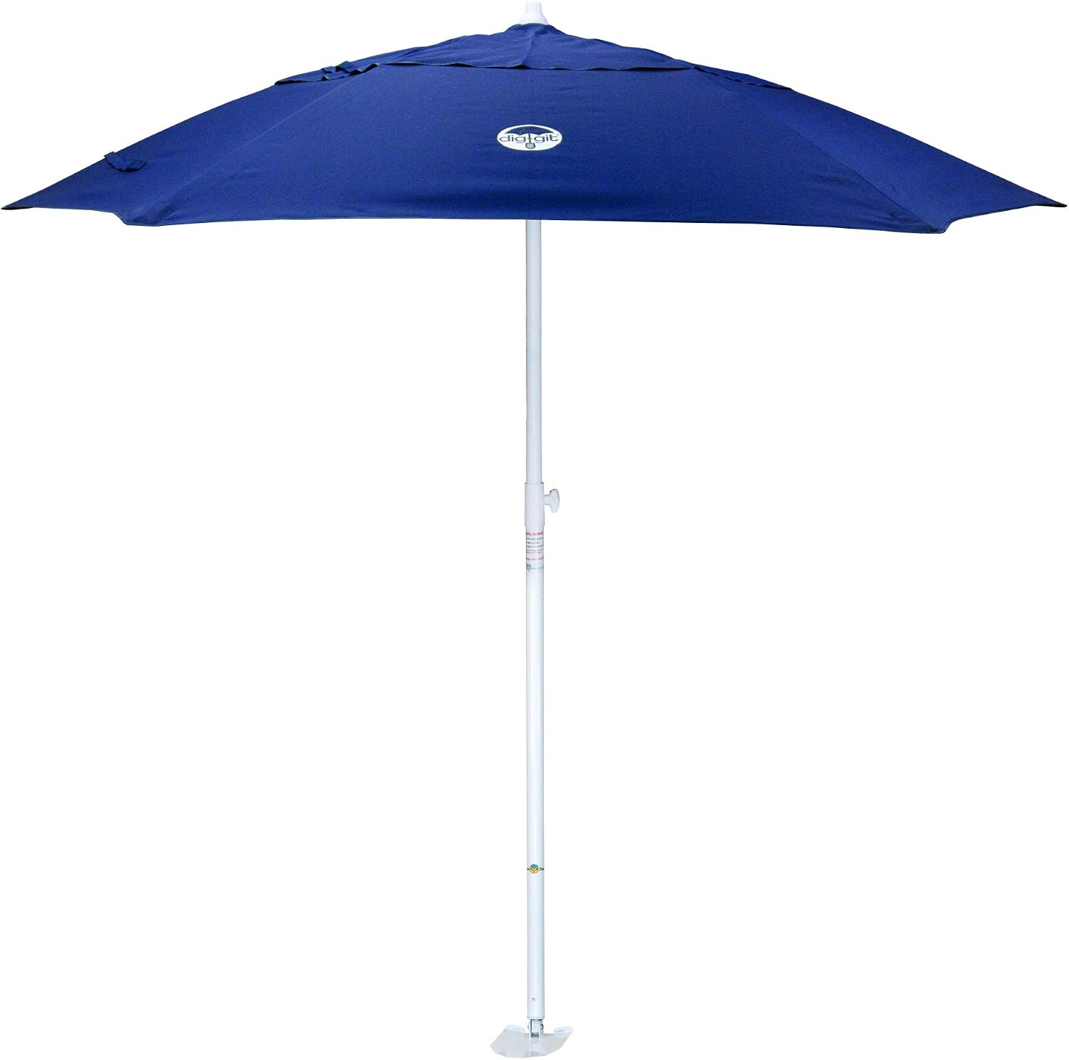 dig-git Market Beach Umbrella wIntegrated Anchor - blue