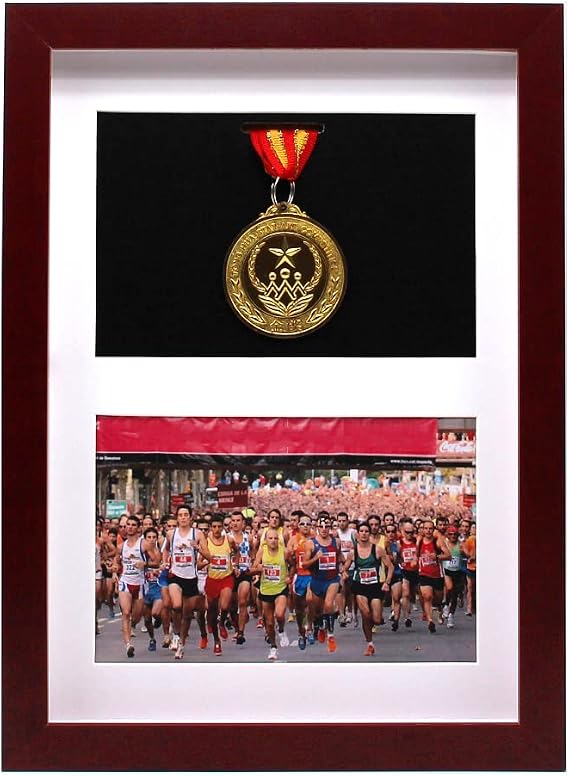 WANLIAN Marathon Medal Display Frame - Medal Case for Military & Sports Winners, 12x12 Inch (MUA4)