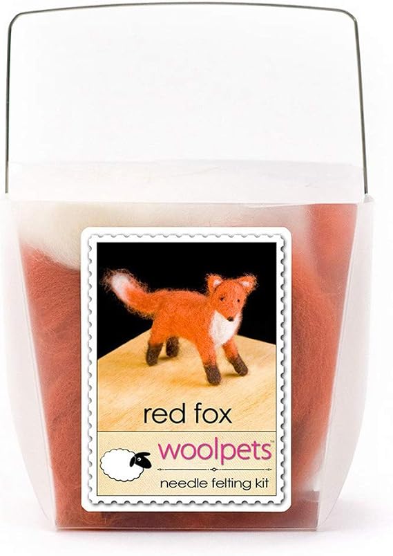 WoolPets, Needle Felting Kit, Intermediate, Red Fox, 1020