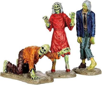 Lemax Walking Zombies Figurine, Set of 3, #42219, Polyresin