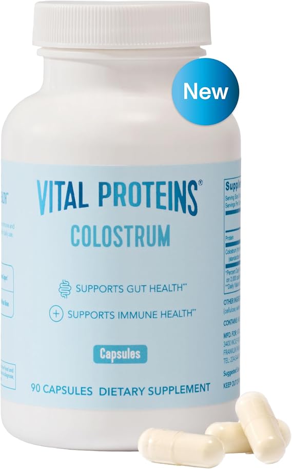 Vital Proteins Bovine Colostrum Supplement, 90 Capsules