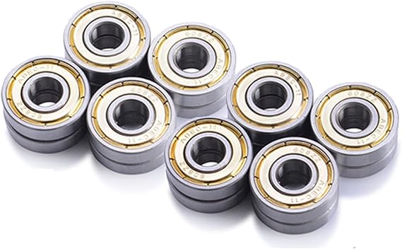 16PCS 608ZZ Z Carbon Steel High Speed Mute Bearings ABEC-11 Roller Skates Kick Scooter Skateboard Bearing