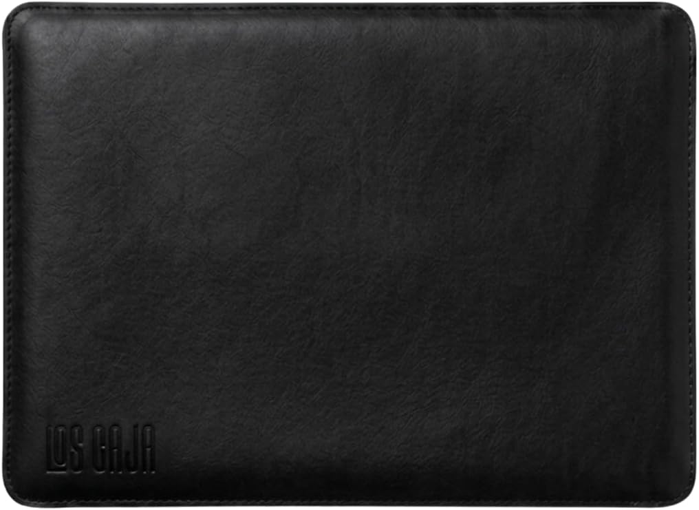 Minimalist 16 İnç Laptop Kılıfı, Vegan Deri, Su İtici Özellikli, Bilgisayar Notebook Laptop Çantası (Siyah, 16 İnç)