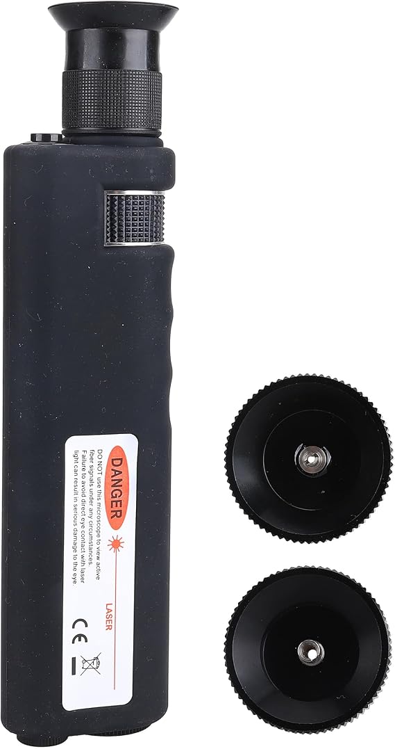 Fiber Optic Inspection Microscope Detector 400X Magnification for SC/LC/FC Connector End Face Inspection Fiber Cable Microscope