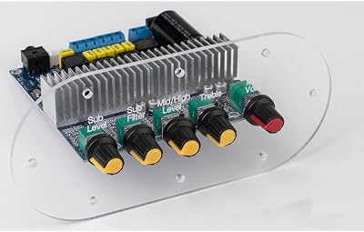 Parts Express Clear Acrylic Mounting Plate for TPS3116D2 Class D 2.1 Bluetooth 4.0 Amplifier Board