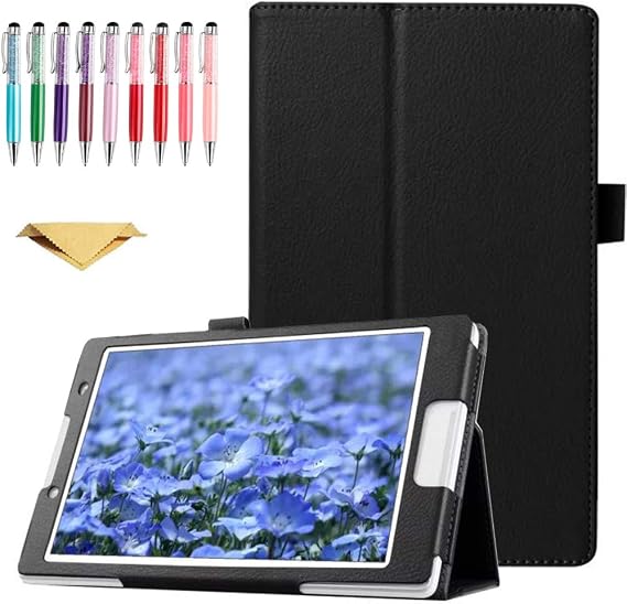 Case for Microsoft Surface RT/Surface 2 10.6 inch, Slim PU Leather Folio 2-Folding Stand Cover with Auto Sleep/Wake Feature for Surface RT/Surface 2, Black