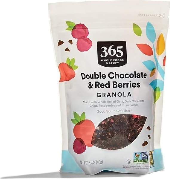 365 by Whole Foods Market, Granola, Double Chocolate with Red Berries, 12 Ounce