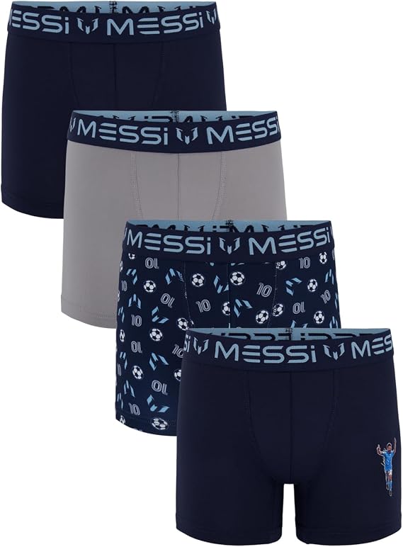Messi Boys 4pk Stretch Boxer Briefs
