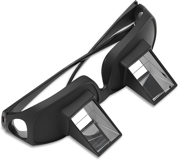 Reading Glasses, Prism Glasses Horizontal Glasses Lazy Spectacles, for Reading Watching TV Lying Bed