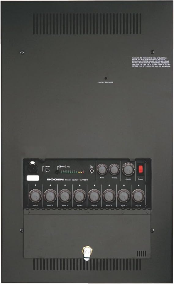 Bogen Avad WV100 Wall Mounted 100w Amplifier Perp