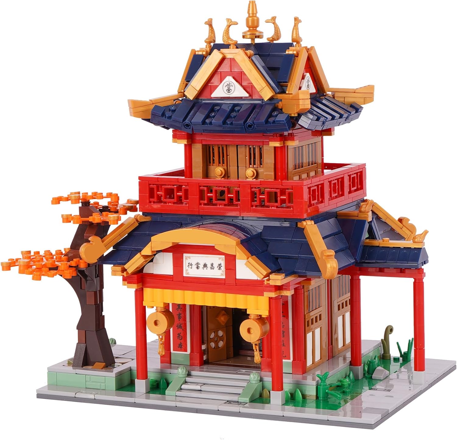 Building Blocks Set, Chinese Architecture,Tang Dynasty Series 3, Building Set Model Kit and Gift for Kids and Adults Gift for Birthday, Christmas and New Years Pawn Shop