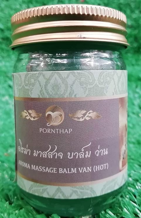 Pornthap Thai Massage Balm - Green Herbal 50g XL Jar *Buy 1 Get 1 Jar Free!*