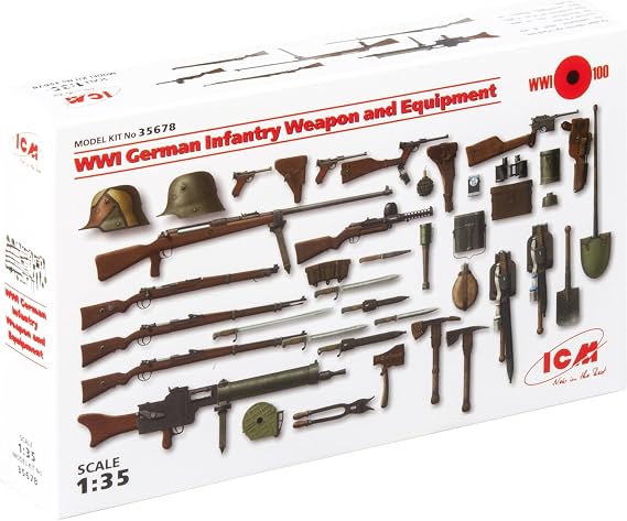 ICM ICM35678 1/35 WWI German Infantry Weapons/Equipment