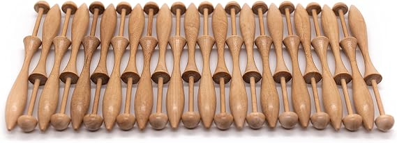 Bobbin Lace Bobbins Danish Style Sets of 12, 24, 50, Lacemaking Bobbins. 4.25" Inches Long. Crafted from Natural Hardwood. Bobbin Lace Online Lace Making Supplies Lace Makers Collection (24)