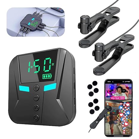 Auto Clicker with 2 Heads 50 Clicks/Sec, Adjustable for iOS & Android