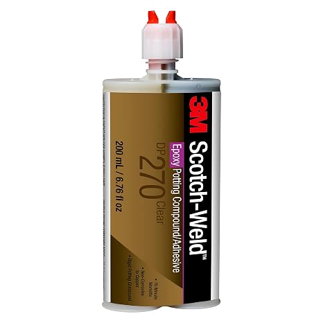 3M Scotch-Weld Epoxy Potting Compound DP270, Clear, 200 mL Duo-Pak, 1 Each