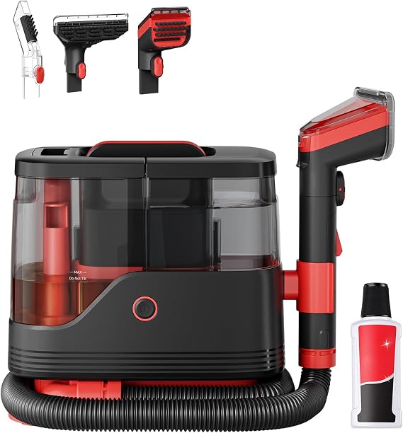 NEWBULIG Carpet and Upholstery Cleaner Machine Portable Carpet Shampooer