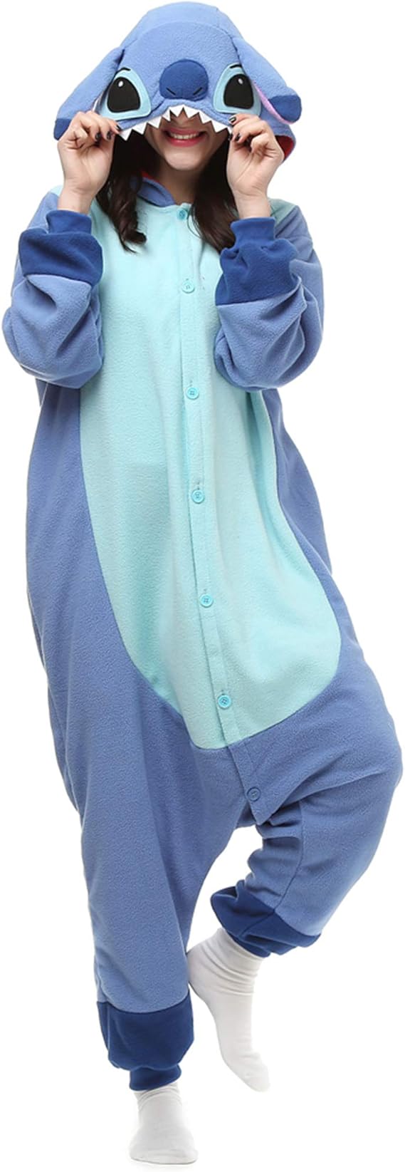 MAJ&COS Animal Onesies Adult Pajamas Halloween Cosplay Costume Unisex Onesie for Women Men