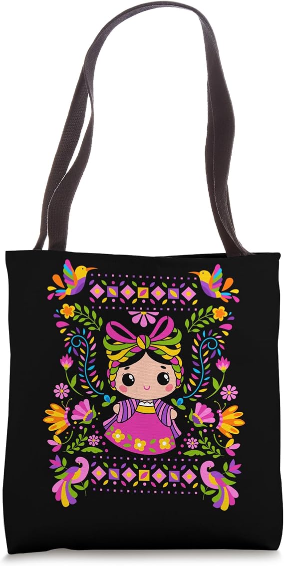 Maria Mazahua Muneca de Trapo Mexicana Otomi Tote Bag