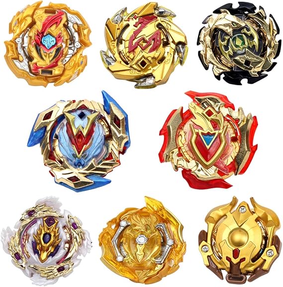 8 Pieces Burst Gyros Battling Top Battle Burst High Performance Set Yellow