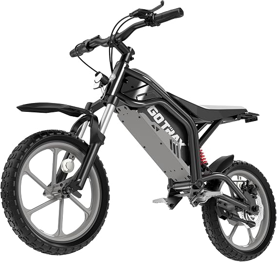Gotrax Electric Dirt Bike for 6-12, 16" Tire, Max 16 Mile &10/15.5Mph Speed