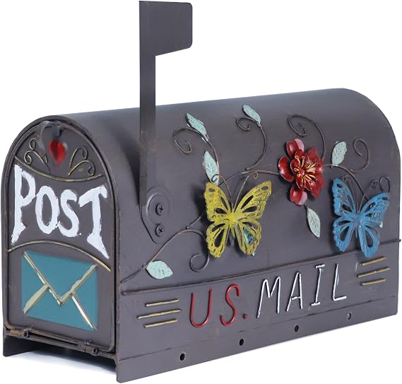 Heavy Duty Mailboxes for Outside, Metal Mail Boxes Post Mount
