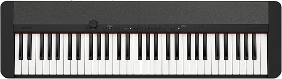 Casio CT-S1BK Casiotone piano keyboard, black with 61 stroke sensitive keys