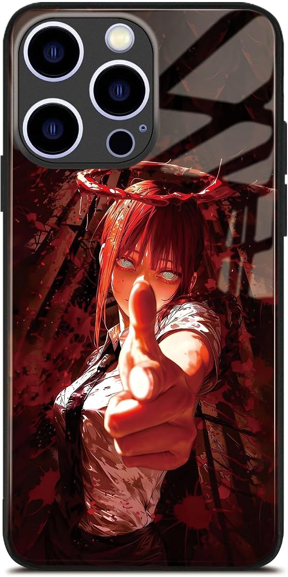 Control Devil アニメ iPhone 17 Pro用ケース エッジの効いた美的ガラスカバー