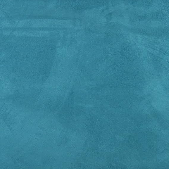 Turquoise Solid Microsuede Microfiber Contemporary Upholstery Grade Fabric by The Yard - SKU: Dotson Oasis