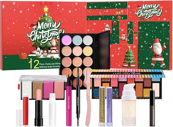 Calendar Advent Makeup 12Days2024GirlsLadiesWivesSisters
