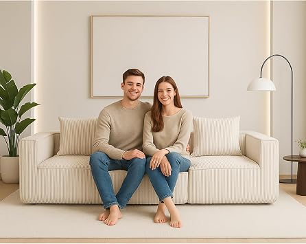 Multi Person Modular Compression Sofa That Can Be Freely Combined-33005-3