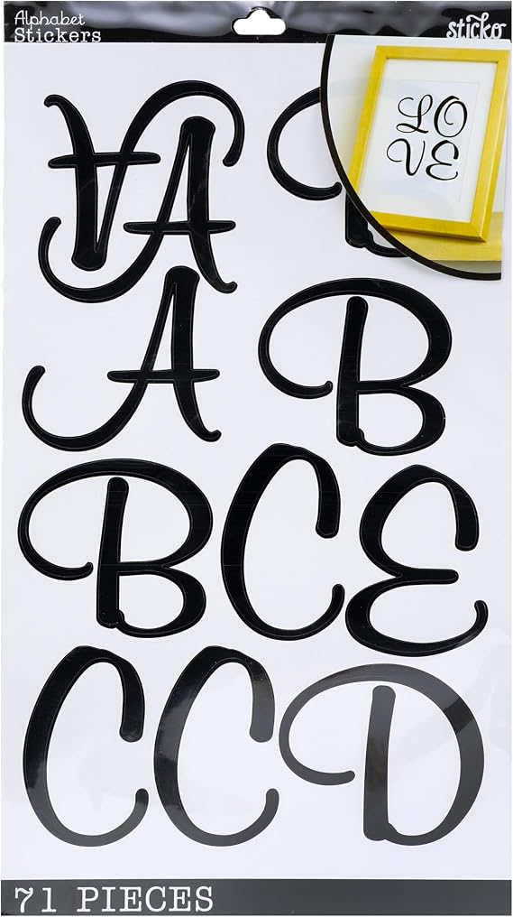 STICKO Alpha Sticker Black SCRP