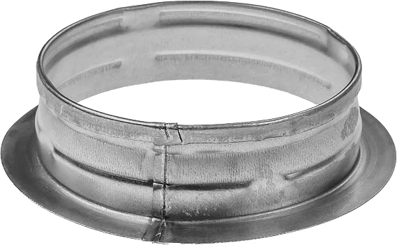 Repa Market 4'' Inch Metal Duct Connector Flange - Air Tight Vent Duct Collar - for Connecting Exhaust, Intake Flex and Straight Ducting - Heating, Cooling Universal HVAC Adapter - Home, Commercial