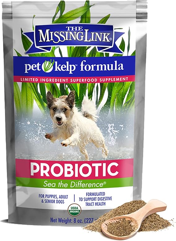 The Missing Link Pet Kelp Dog Probiotic Organic Supplement Powder, 8 oz