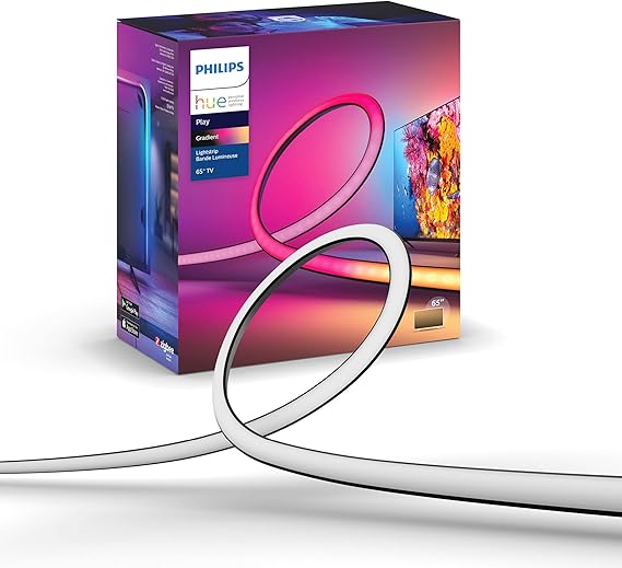 Philips Hue Lightstrip Gradient TV 65' Akıllı Renkli LED Şerit Aydınlatma - 25.000 Saat Ampul Kullanım Ömrü