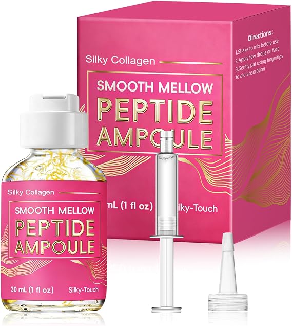 Collagen Ampoule Serum, Microneedling Serum for Face - Firming & Anti Ageing Booster with Collagen, Peptide, and Squalane, Use with Microneedling Derma Roller & Pen, All Skin Types, 30ml
