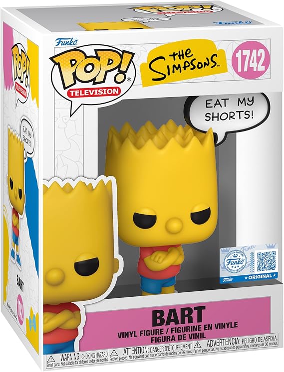 Funko Pop! Sözler: Simpsons - Bart Simpson - The Simpsons - Vinil Koleksiyon Figürü - Hediye Fikri - Resmi Ticari Ürünler - Çocuklar ve Yetişkinler İçin Oyuncak - TV Hayranları - Koleksiyoncular İçin